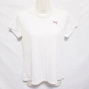 【中古】 【送料無料】 古着 レディースS PUMA/プーマ ポリエステルTシャツ 半袖 スポーツ ジョギング ジム ヨガ トレーニング ホワイト 514721