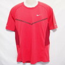 【中古】 【送料無料】 古着 メンズL NIKE/ナイキ ポリエステルTシャツ 半袖 スポーツ ジョギング ランニング トレーニング 蛍光レッド 589677-...
