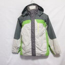 【中古】 【送料無料】 古着 メンズS NIKE/ナイキ 中綿ジャケット ウインドブレーカー 防寒 フード収納 グレー/グリーン 125038