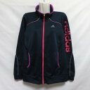 【中古】 【送料無料】 古着 レディースOT adidas/アディダス AT リニアウォームアップジャケット ジャージ トラックジャケット スポーツ ネイビー ...
