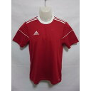 【中古】 【送料無料】 古着 メンズS adidas/アディダス サッカー フットサル プラクティスシャツ 半袖 トレーニング 練習 部活 個サル レッド BJ...