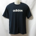 【中古】 【送料無料】 古着 メンズM adidas/アディダス ポリエステルTシャツ 半袖 スポーツ ジョギング トレーニング ブラック 366791