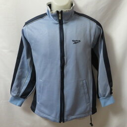 【中古】 【送料無料】 古着 メンズSS Reebok/リーボック トラックジャケット ジャージ フルジップ スポーツ ジム ジョギング トレーニング ブルー/ブラック