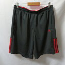 【中古】 【送料無料】 古着 メンズXO adidas/アディダス ハーフパンツ 短パン スポーツ カジュアル 運動 グレー AB6422