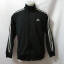 【中古】 【送料無料】 古着 メンズS adidas/アディダス トラックジャケット ジャージ フルジップ スポーツ ジム ジョギング トレーニング ブラック ...