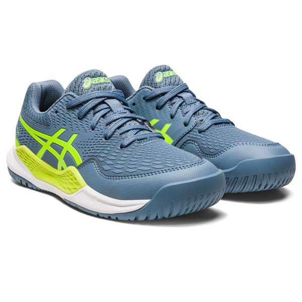 yViz asics/AVbNX 1044A067-400 GEL|RESOLUTION 9 GS ejX V[YiLbYj STEEL BLUE^HAZARD GREEN