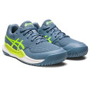 【新品】 asics/アシックス 1044A067-400 GEL－RESOLUTION 9 GS テニス シューズ（キッズ） STEEL BLUE／HAZARD GREEN