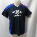 【中古】 【送料無料】 古着 メンズS UMBRO/アンブロ サッカー フットサル プラクティスシャツ 半袖 練習着 ネイビー/ブルー UBS7631