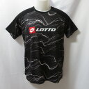 【中古】 【送料無料】 古着 メンズS LOTTO/ロット サッカー フットサル プラクティスシャツ 半袖 練習着 ブラック系/柄 L0-S18-102-028