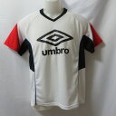 【中古】 【送料無料】 古着 メンズS UMBRO/アンブロ サッカー フットサル プラクティスシャツ 半袖 練習着 ホワイト/レッド/ブラック UBS7502...