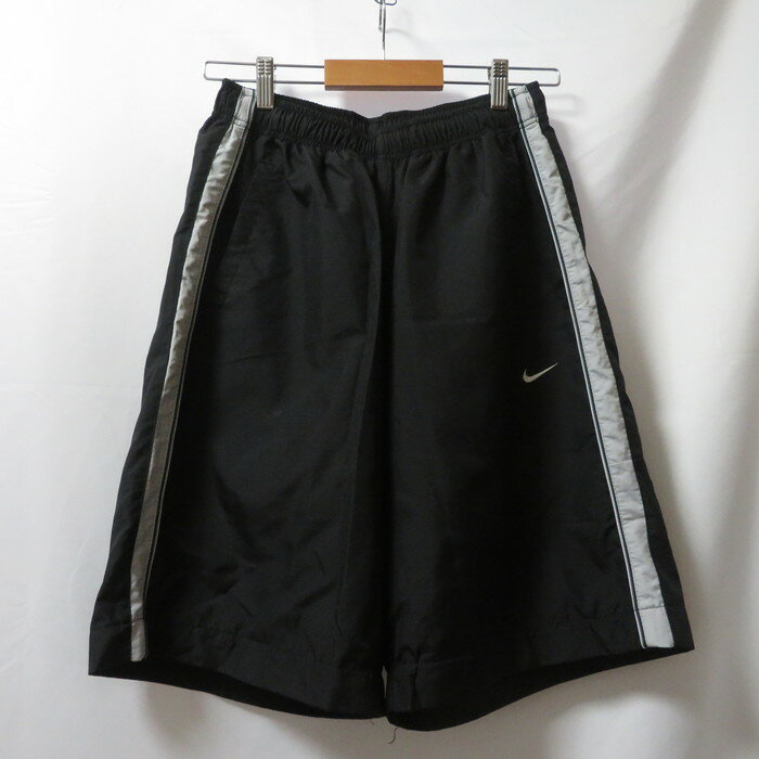 【中古】 【送料無料】 古着 メンズL NIKE/ナイキ WR ウーブンハーフパンツ スポーツ ジョギング ジム トレーニング ブラック 213996