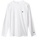 【新品】 CHAMPION/チャンピオン C3-P401-010 LONG SLEEVE T-SHIRT カジュアル ロングスリーブTシャツ 長袖 メンズ ホワイト