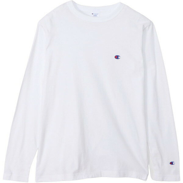 【新品】 CHAMPION/チャンピオン C3-Y428-010 LONG SLEEVE T-SHIRT カジュアル ロングスリーブTシャツ 長袖 メンズ ホワイト