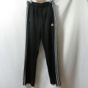【中古】 【送料無料】 古着 メンズM adidas/アディダス ジャージ トラックパンツ ロングパンツ 長ズボン スポーツ ブラック 346188(4)