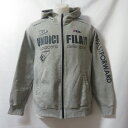 【中古】 【送料無料】 古着 メンズM FILA/フィラ スウェット ジップ フード パーカー ジャケット スポーツ カジュアル グレー FL-9C15021T...