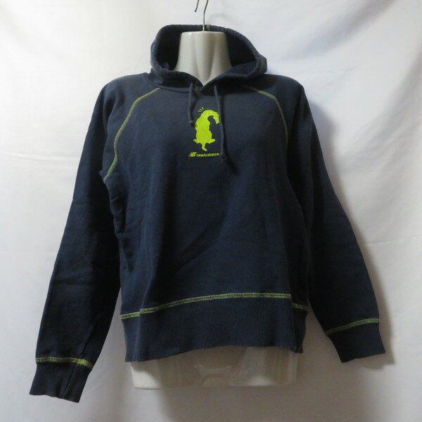 【中古】 【送料無料】 古着 レディースM new balance/ニューバランス スウェット フーディ パーカー フード プルオーバー スポーツ カジュアル ...