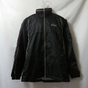 【中古】 【送料無料】 古着 メンズM asics/アシックス 裏起毛 ウインドブレーカー ジャケット パーカー ジップ フード収納 ブラック XGW148