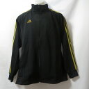 【中古】 【送料無料】 古着 メンズM adidas/アディダス トラックジャケット ジャージ ジップ スポーツ ジム ジョギング トレーニング ブラック P6...