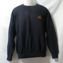 【中古】 【送料無料】 古着 メンズM adidas/アディダス 裏起毛 スウェットシャツ 長袖 トレーナー スポーツ カジュアル ネイビー(4)