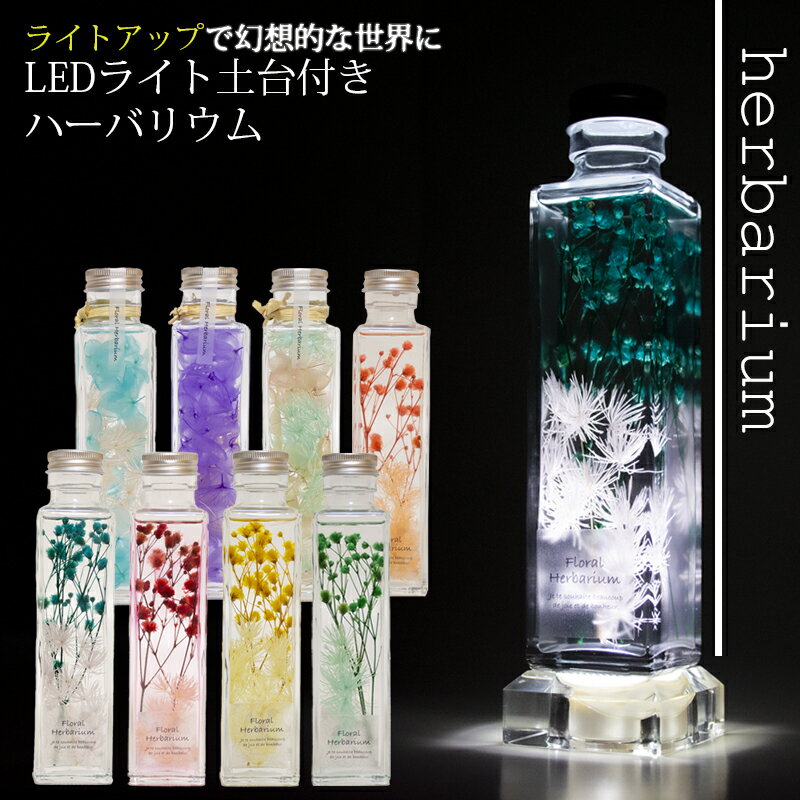 ハーバリウム ハーバリウム 花 ギフト 瓶 プリザーブドフラワー LEDライト 付き デザイン プレゼント フラワー お花 サボンドゥフルール フラワーギフト フラワーアレンジメント 父の日ギフト 父の日