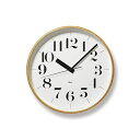 Lemnos レムノス リキクロック 25.4cm ( WR20-02 レムノス Riki Clock 掛け時計 電波時計 インテリア 北欧雑貨 オブジェ グッ...
