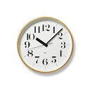 Lemnos レムノス リキクロック 25.4cm ( WR20-02 レムノス Riki Clock 掛け時計 電波時計 インテリア 北欧雑貨 オブジェ グッドデザイン賞 渡辺力 送料無料) 母の日