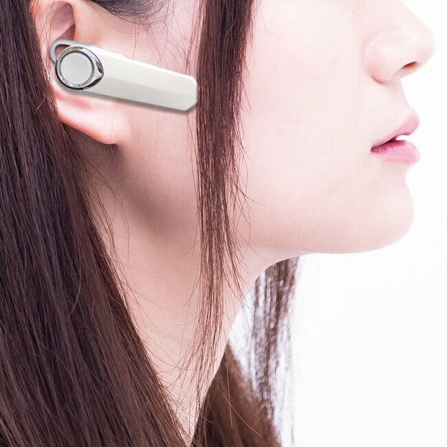 bluetooth イヤホン 片耳 通話 ブルートゥース ワイヤレス ハンズフリー 耳かけフック付き サブイヤホンで両耳使用可 ヘッドセット スポーツ スカイプ リモート リモートワーク リモート会議 リモート飲み会 運転 iPhone android アイフォン アンドロイド スマホ redelephant-10000264 レッドエレファント サンプル画像2