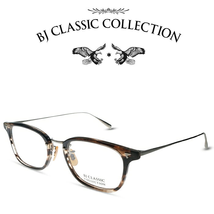 乐天商城 - BJ CLASSIC COLLECTION COMBI COM-545NT C-30-2 クロササ・シルバー BJクラシックコレクション 度付きメガネ 伊達メガネ メンズ レディース 日本製 本格眼鏡 （お取り寄せ）