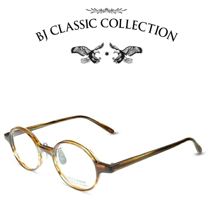 BJ CLASSIC COLLECTION CELLULOID P-524N MP BT C-16 ダークデミ BJクラシックコレクション 度付きメガネ 伊達メガネ メンズ レディース セルロイド 本格眼鏡 （お取り寄せ）