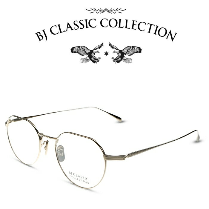 楽天メガネ＆サングラス REI-GLASSESBJ CLASSIC COLLECTION PREMIUM PREM-124NT C-1 ゴールド BJクラシックコレクション 度付きメガネ 伊達メガネ メンズ レディース プレミアム 本格眼鏡 （お取り寄せ）