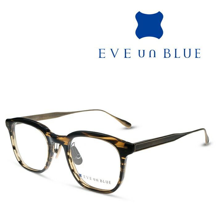 EVE un BLUE イヴ アン ブルー WING-009 C-30-32 クロササ アンティークゴールド メガネ フレーム 度付きメガネ 伊達メガネ メンズ レディース チタン 日本製 本格眼鏡