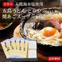 五島うどん「とらや」5束 あごスープ12食セット 虎屋 乾麺 国産小麦粉 贈答用 お歳暮 御歳暮 お中元 長崎 ギフトセット 手延べうどん 