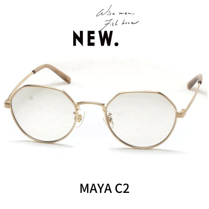 樂天商城 - NEW. ニュー (NEWMAN ニューマン) メガネ 眼鏡 サングラス MAYA マヤ C2 Shirring Gold シャーリングゴールド