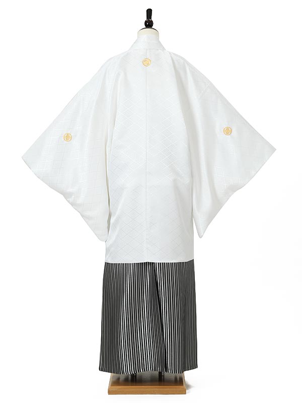【レンタル】男袴レンタル 紋付き袴 男袴レンタル AF0018 白 黒ぼかし 成人式 卒業袴 着物レンタル 卒業式 袴 レンタル 男 メンズ袴 フルセット 成人式 紋付袴 卒業式 新品足袋プレゼント【往復送料無料】通販セール 成人式　振袖　レンタル