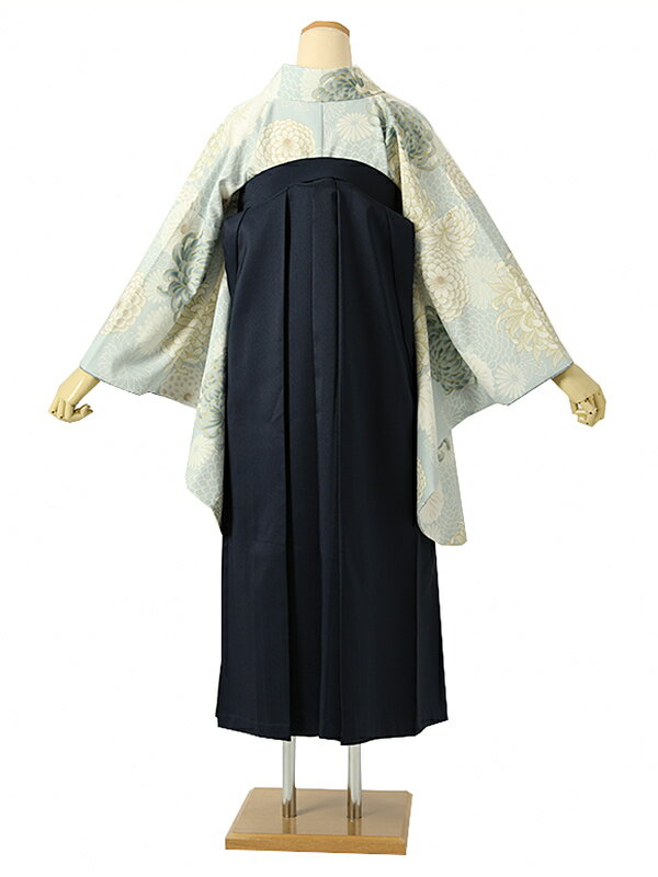 大学生 専門学校生 卒業 【レンタル】 卒業レンタル袴 女袴レンタル AG0378 ブルーグレー 菊 卒業袴 着物レンタル 卒業式 小学校卒業式 レンタルフルセット 女袴 袴 レンタル 女 新品足袋プレゼント 【往復送料無料】
