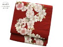 【レンタル】 おしゃれ帯 袋帯 単品 FF0007 赤地に桜柄 帯だけ 単品レンタル 袋帯 振袖 rental 華やか 帯 帯のみ 帯だけレンタル 姉フリ ママ...