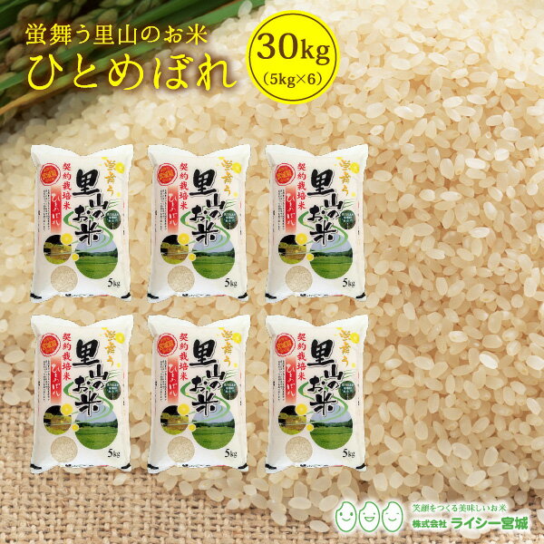 里山 ひとめぼれ 新米 白米 米 30kg 送料無料 あす楽 宮城県産 金成産 令和元年産 《30kg（5kg × 6袋）》 白米 お米 30kg 米30kg 米30キロ 送料無料 宮城県 ひとめぼれ 国内産米 精米 単一原料米 検査米 ブランド米