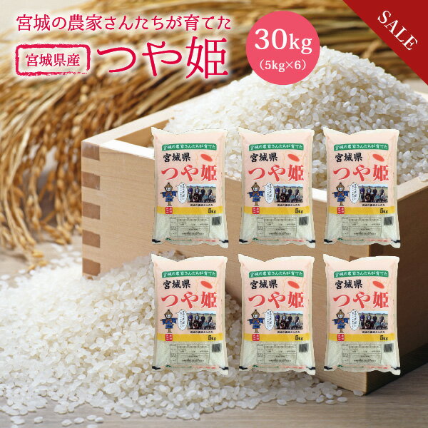 《期間限定★10%OFF》 つや姫 新米 米 30kg 送料無料 あす楽 宮城県産 ...