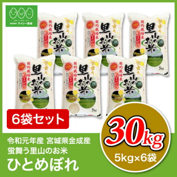 里山 ひとめぼれ 白米 米 30kg 送料無料 あす楽 宮城県産 金成産 令和元年産 《30kg（5kg × 6袋）》 白米 お米 30kg 米30kg 米30キロ 宮城県 ひとめぼれ 国内産米 精米 単一原料米 検査米 ブランド米