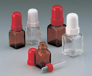 スポイド瓶 角型 10mL 白の商品画像