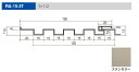【送料無料】アルミ スパンドレル RA-15-3T30-RB5N ステンカラー 艶消しクリアー 高耐候皮膜 内装 外装 仕上材 アルミニウム 日本製 建築金物 内装建材 外装建材 現場 金物 施行性 気密性 意匠性 建物 維持管理 メンテナンス 理研 L=3000 t=1 幅=136 即納 2本から購入可能