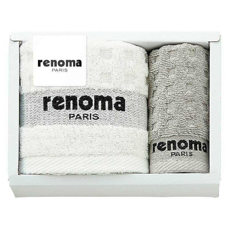 Face Towel - renoma フェイスタオル&タオルハンカチ 内祝い お誕生日 出産内祝い 結婚内祝い 送料無料 高級 プレゼント ギフトセット 香典返し 法要 法事 還暦 贈答品 お返し 贈り物 人気 売れ筋 お取り寄せ