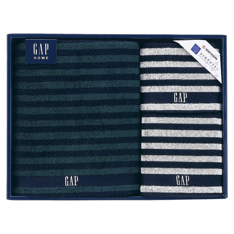 ギフト GAP HOME NEW ボーダーギフト タオルセット 自信 快適 身近 クリーン クラシックモダン ブランド 今治タオル 吸水 速乾 軽量 耐..