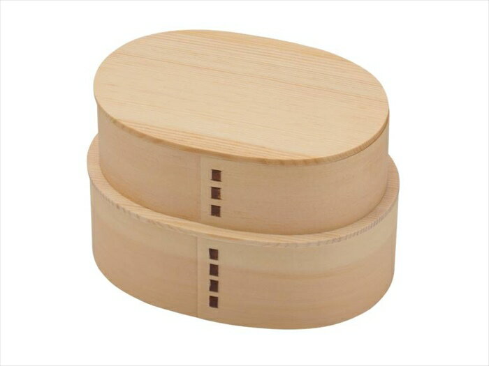 曲げわっぱ お弁当箱 弁当箱 二段 2段 小さめ わっぱ弁当 小判 白 ランチボックス 杉 木製 手づくりべんとう 新生活 就職 新学期 入学 入園 お祝い プレゼント