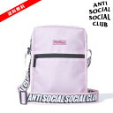 【公式正規品】ASSC Black Side Bag Shoulder Bag /ANTI SOCIAL SOCIAL CLUB バッグ アンチソーシャルソーシャルクラブ ショルダー バッグ Pink / ピンク 桃色 ASSC ANTI SOCIAL SOCIAL CLUB