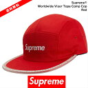 【国内正規品】Supreme(シュプリーム)Supreme - Worldwide Visor Tape Camp Cap Red シュプリーム シュプリーム レッド サイズ FREE(4)
