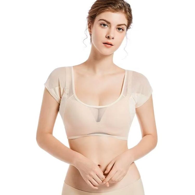 2枚セット 汗取り インナー 大 汗 脇汗 インナー レディース ショート丈 汗脇 パッド 吸汗速乾 脇汗パッド 速乾インナー 汗ジミ防止 夏 汗取りパッド付 半袖 汗染み ワキ汗 防止 極薄軽量 送料無料 黒 ベージュ インナー S M L XL 脇 汗取りパッド あせわきパット