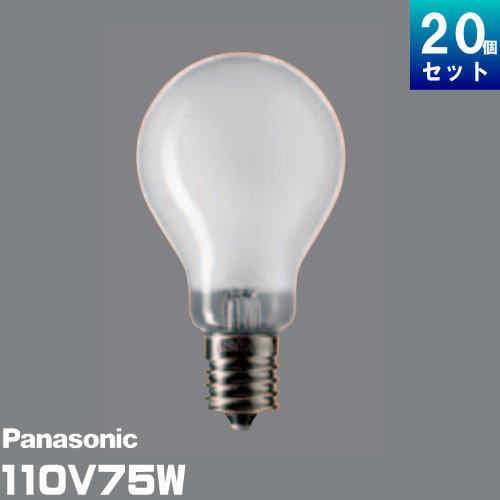 パナソニック LDS110V68W・W・K ミニクリプトン電球 75形 110V E17 ホワイト[20個入][1個あたり350円] 1