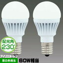 アイリスオーヤマ LDA7N-G-E17/W-6T52P LED電球 小形電球形 60W相当 昼白色相当 全方向 2個パック LDA7NGE17W6T52P