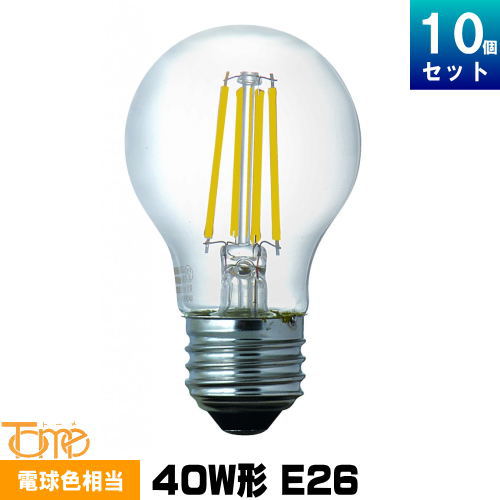 ᥿빩 LG504LC40E26TM LEDŵ 10ĥå ̵巿 ꥢ E26 40W ŵ忧 եȷ Tome [10][åȾ]